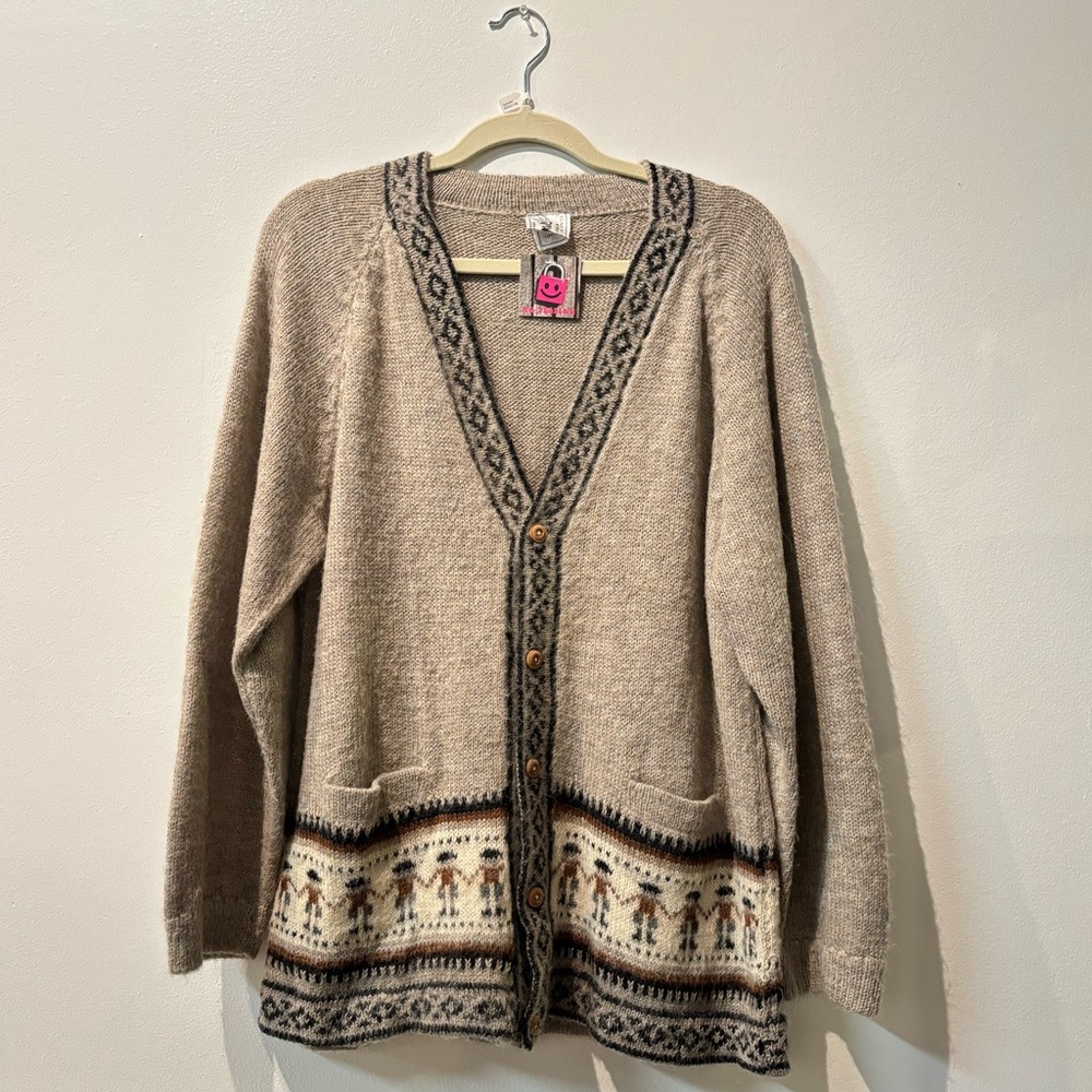 alpaca cardigan